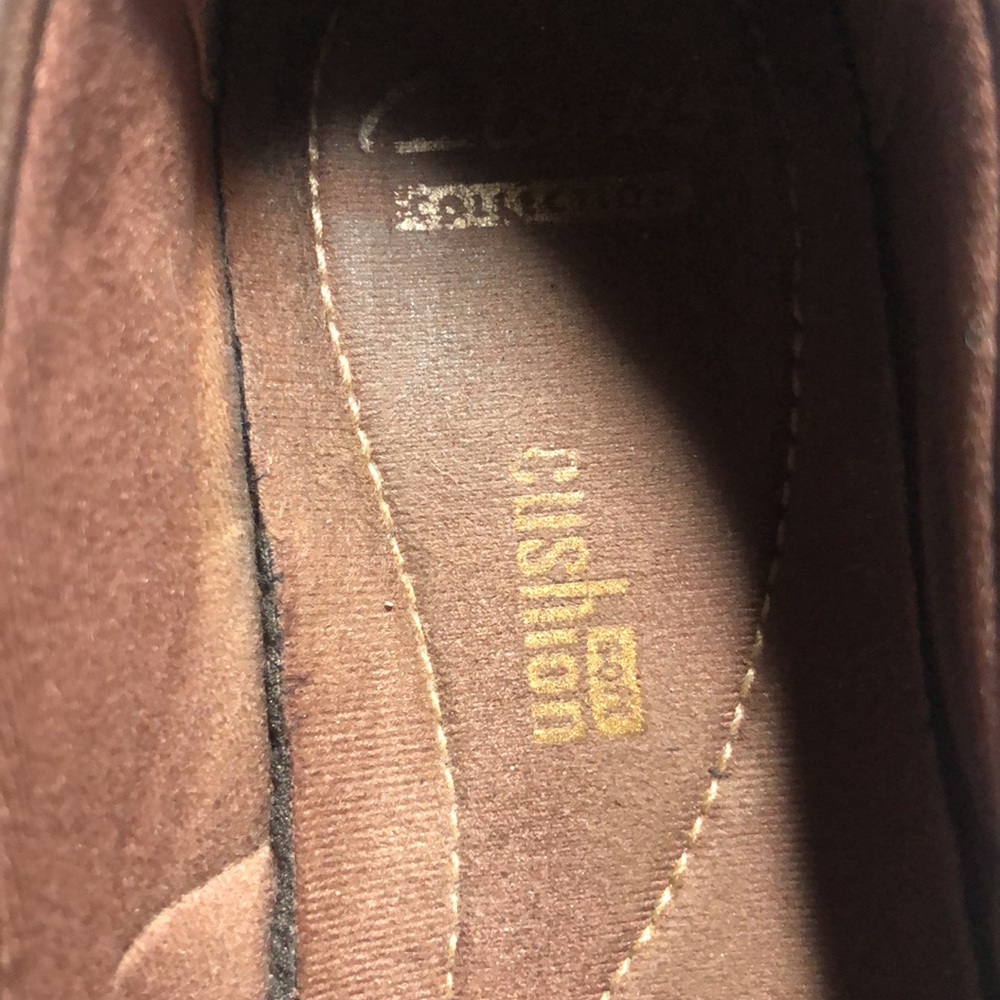 Clark’s Leather Two Tone Brown Mary Janes - Picture 4 of 11